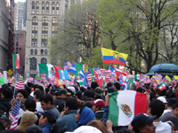 Marcha mundial contra terrorismo de estado en Colombia